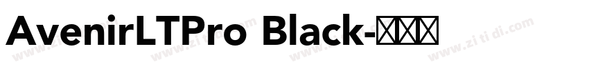 AvenirLTPro Black字体转换